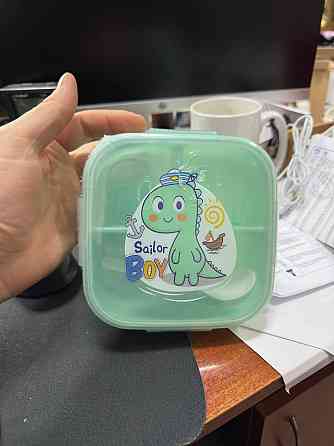 Дитячий ланч бокс на 3 секції з ложкою Boy 500мл Вінниця