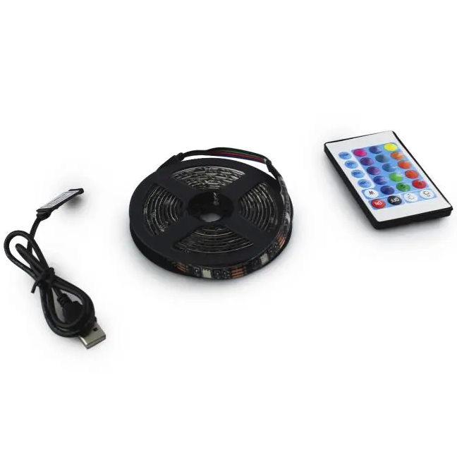 Світлодіодна стрічка SMD 5050 RGB 2м для фонового підсвічування телевізора 7572 Київ - фото 8