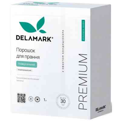 Пральний порошок DeLaMark Premium Line Universal з ефектом кондиціонера 1 кг (4820152330963) Вінниця