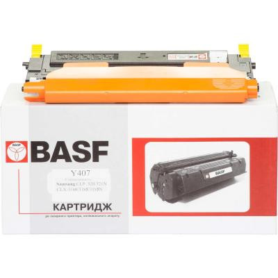 Картридж BASF для Samsung CLP-320/320N/325/CLX-3185 Yellow (KT-CLTY407S) Винница - изображение 1