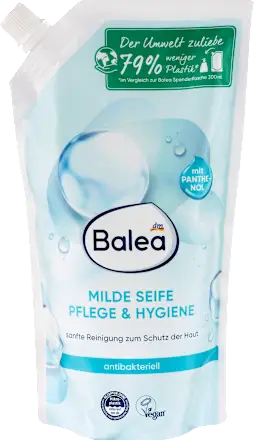 Balea Flüssigseife milde Seife Pflege & Hygiene antibakteriell Nachfüllpack 500 ml Балеа Жидкое мыло, мягкое мыло для ухода и гиг Киев - изображение 1