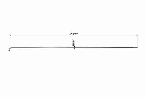 Спиця 14Gx248мм, чорна Киев
