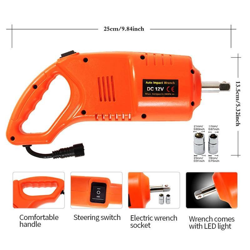 Ударный гайковерт BX-480 12V 480 Н·м, 80W, с набором шиномонтажных аксессуаров для авто и электромобиля Одесса - изображение 3