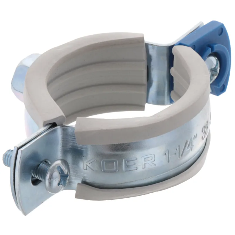 Хомут трубний оцинкований Koer KCB.10.G 1-1 / 4 "(38-43) сірий (KR2787) Київ - фото 1