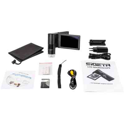 Микроскоп Sigeta Illuminant 10x-300x 5.0Mpx 4" LCD (65510) Винница