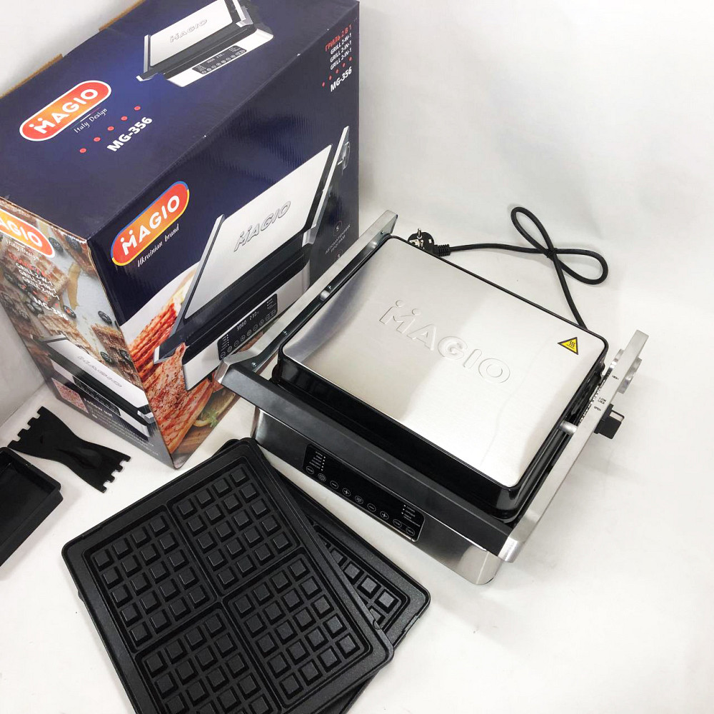 Кухонные бутербродницы, Настольный электрогриль для стейков, Сендвичница бытовая электрическая UW-55 Львов - изображение 14