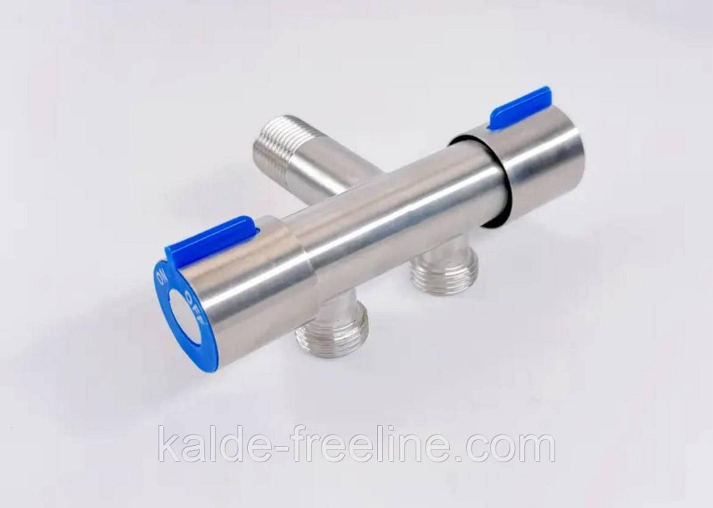 Кран для води подвійний кутовий 1/2" Харків - фото 8