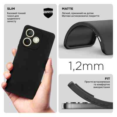 Чохол до мобільного телефона Armorstandart Matte Slim Fit OPPO A5 Pro 4G / A5 Pro 5GBlack (ARM85386) Вінниця
