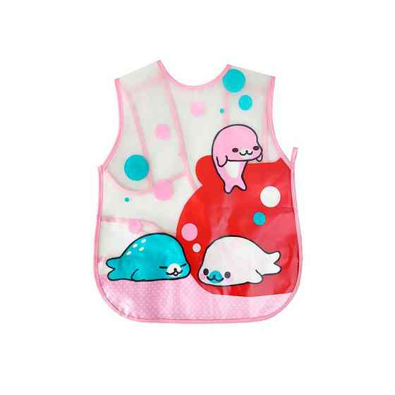 Слинявчик клейончатий на зав`язках MGZ-0607(Red) Вінниця