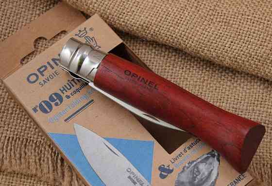 Кухонний Ніж складаний для устриць Opinel "No.09 бубінга" (001616) Нержавіюча сталь Нововолинськ