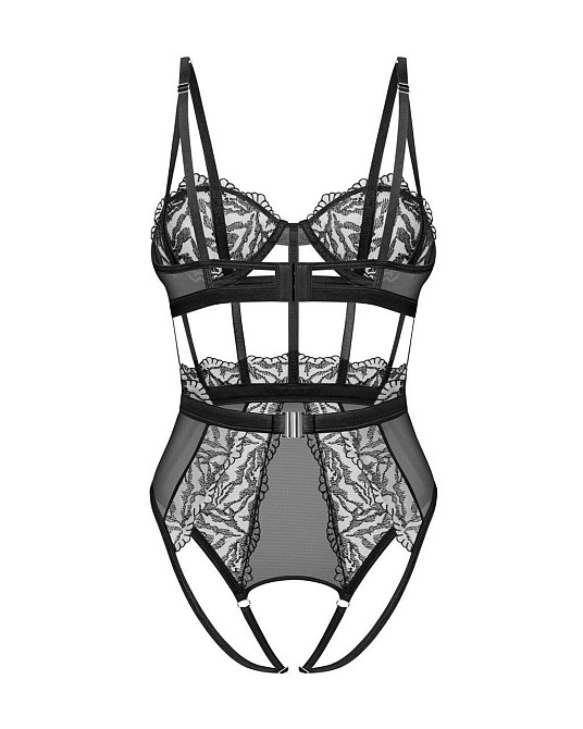 Боді Obsessive Hersis crotchless teddy L/XL Sex Aura Київ - фото 8