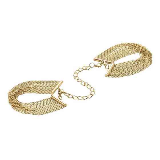 Браслеты-наручники MAGNIFIQUE Bijoux Indiscrets, золотистые Sex Aura Киев