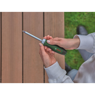 Викрутка Bosch з тріскачкою, 205мм, сталь CrV (1.600.A02.Z99) Вінниця - фото 2