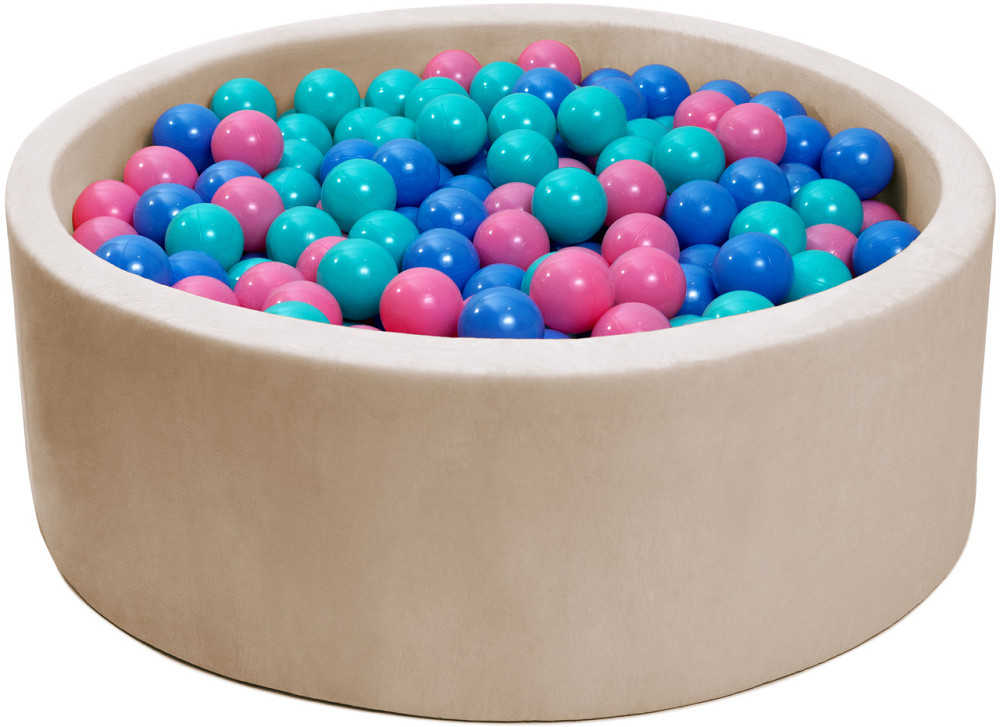 Сухой бассейн с шариками 400шт бежевый Diego Киев - изображение 1