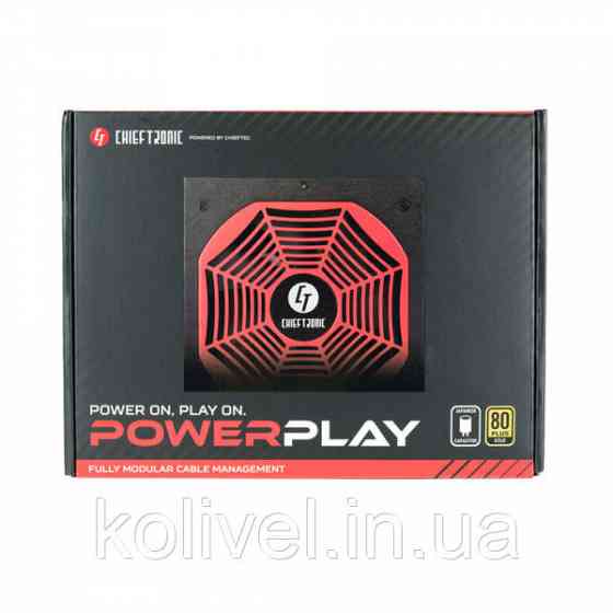 БЖ 550W Chieftec Chieftronic PowerPlay GPU-550FC 140 mm, 80+ GOLD, Modular,Retail Box (GPU-550FC) Киев