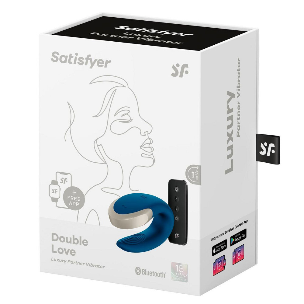 Смарт-вібратор для пар Satisfyer Double Love (Blue) Sex Aura Київ - фото 7