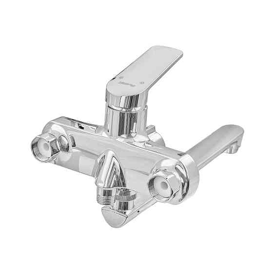 Смеситель для ванны Plamix Lucas-006 EURO SET хром с шлангом, лейкой и кронштейном (PM0710) Харьков
