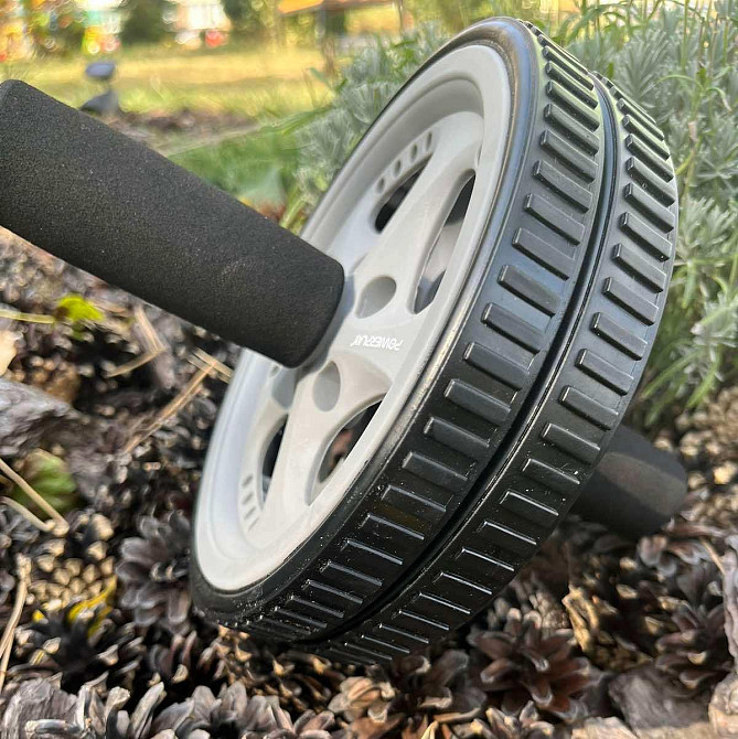 Ролик тренажер для пресса гимнастический двойной PowerPlay PP-4345 Exercise Wheel Киев - изображение 5