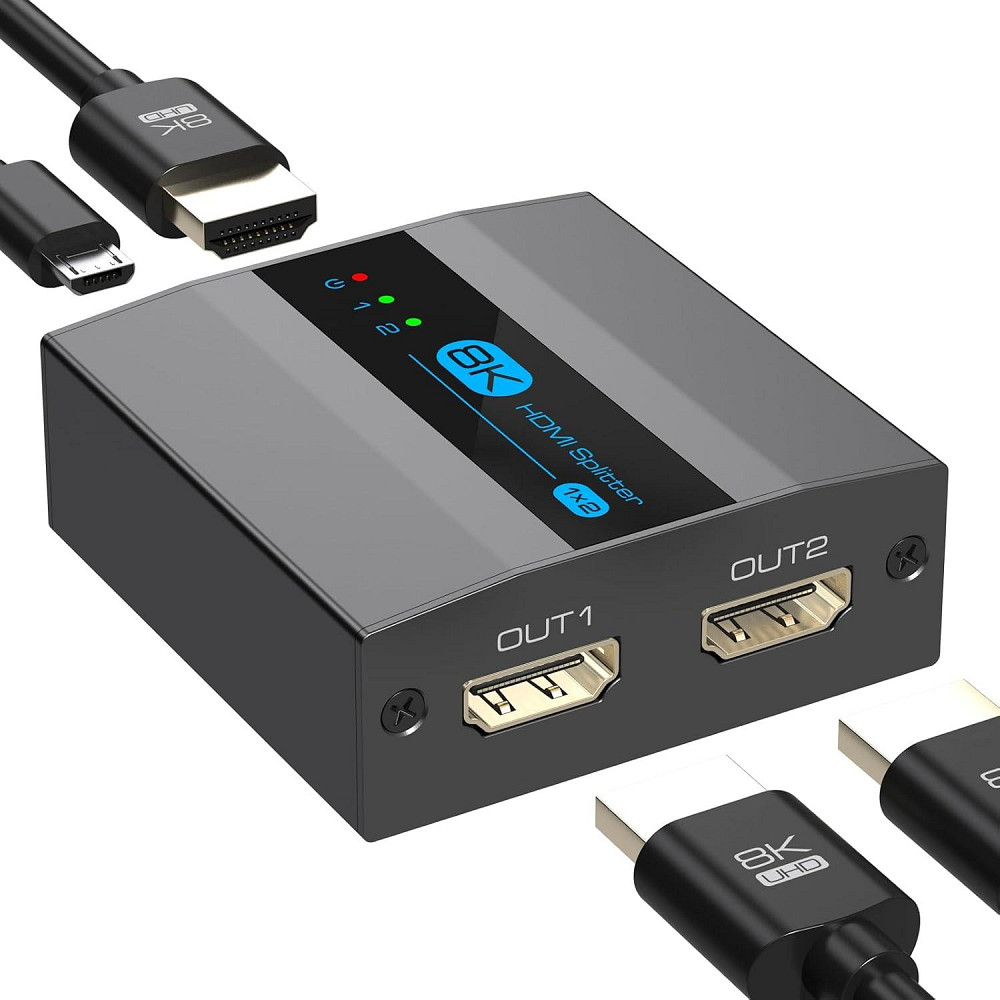 Сплітер 8K HDMI 2.1 1х2 Луцк - изображение 1