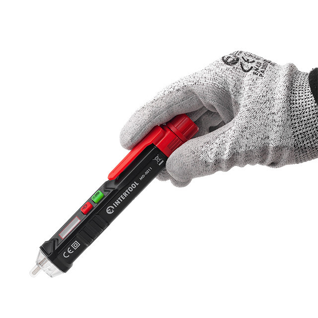 Тестер напруги INTERTOOL MD-0011, безконтактний, LCD дисплей - Електротестер для електриків Львів - фото 5