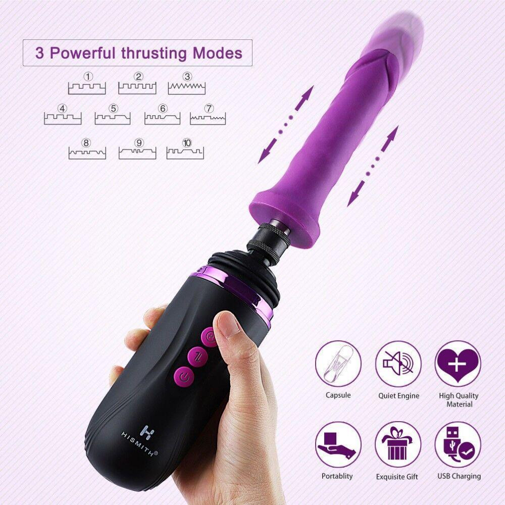 Міні секс-машина Hismith Mini Capsule Sex-Machine with Strong Suction Cup, потужна, перезаряджувана Sex Aura Київ - фото 7