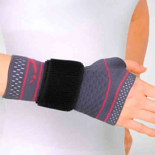 Бандаж трикотажний на зап'ястя із металевою пластиною Orthopoint REF-722 на праву руку Розмір XL Кам'янець-Подільський