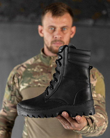 Зимові тактичні черевики F-1 black ВТ0464 Київ - фото 6