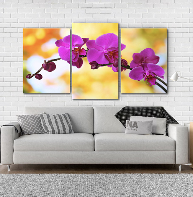Модульна картина Квіти Орхідея Art-136_3 Київ - фото 2