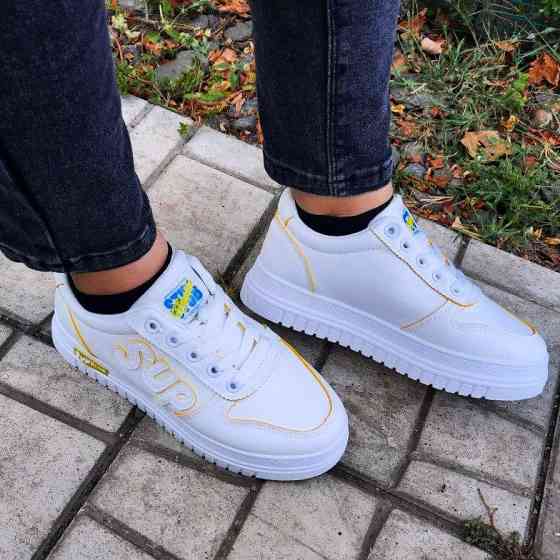 Женские Кроссовки Белые Слипоны Мокасины (размеры: 36,37,38,39,40) Днепр