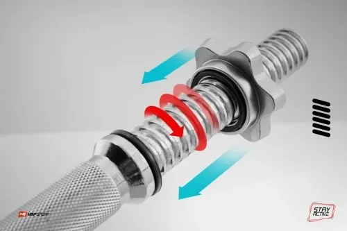 Набор 37 кг W-образный гриф + металлические диски Hop-Sport Strong Киев - изображение 8