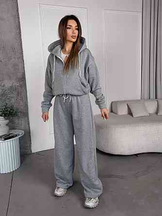 Женский теплый костюм с широкими штанами Одесса