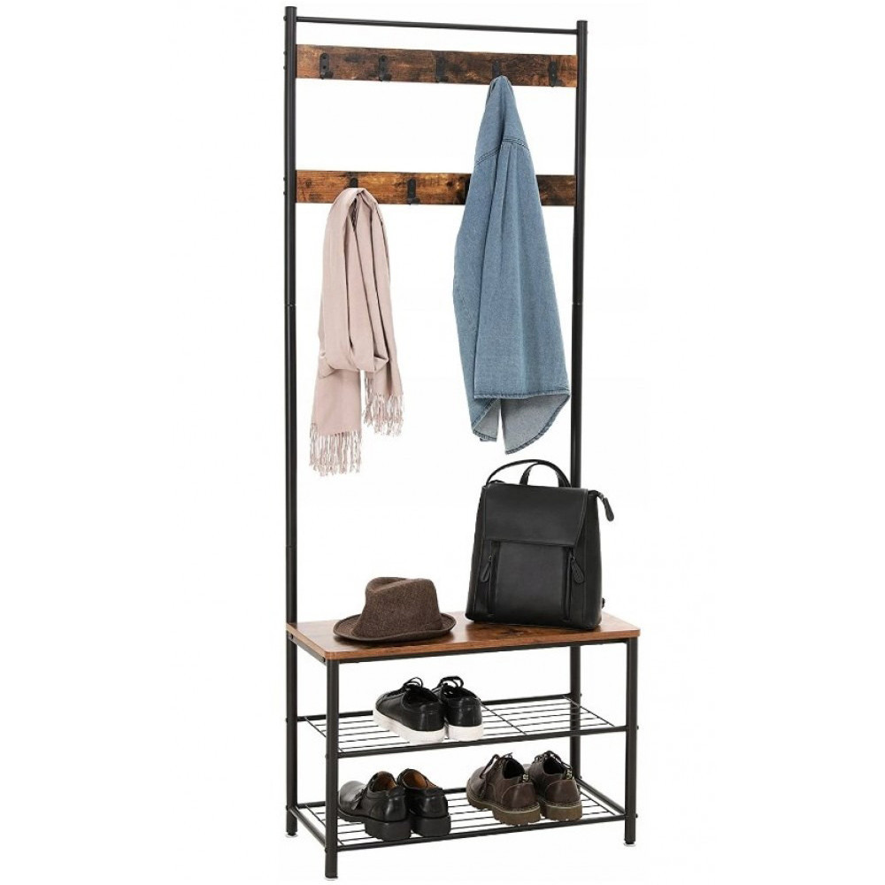 Вішалка стійка підлогова для одягу, взуття лофт Bonro 126 Київ - фото 2