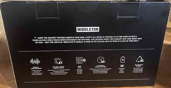 Marshall middleton 2 black original гарантия. Харьков