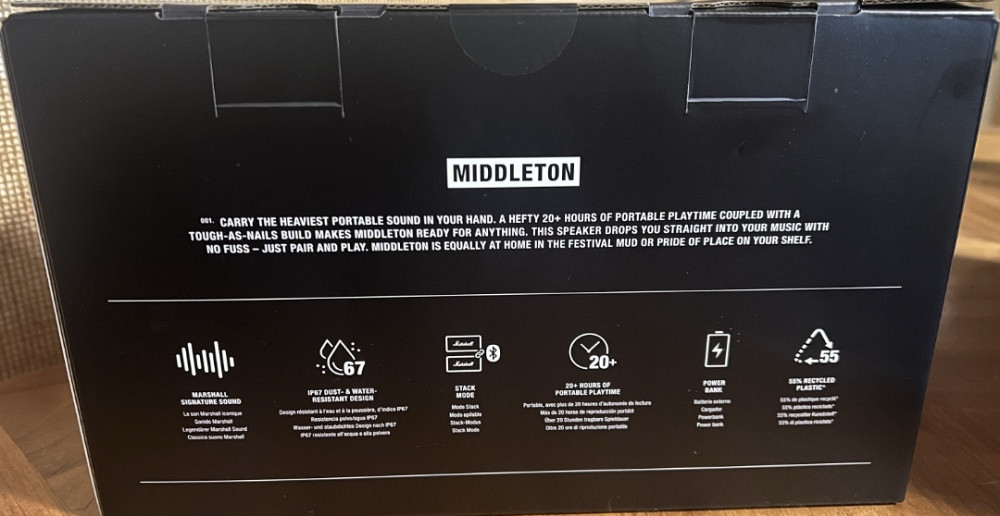 Marshall middleton 2 black original гарантия. Харьков - изображение 2