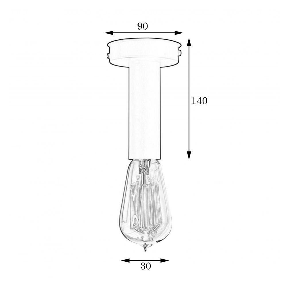 Світильник стельовий MSK Electric Asket спот під лампу Е27 NL 1409 BK+BN Одеса - фото 2