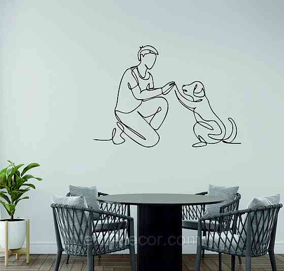 Декоративное настенное Панно «Домашний питомец» Декор на стену 110*75 см, Черный Киев