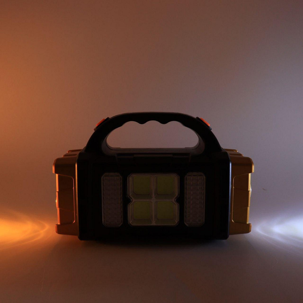 Переносний ліхтар PowerBank 2400мАг,HB-1678,Золотий / Ручний ліхтар-прожектор / Акумуляторний ліхтарик SBR Київ - фото 5