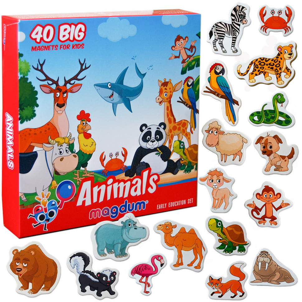 Набір магнітів Magdum Тварини ML4031-16 EN Вінниця - фото 1