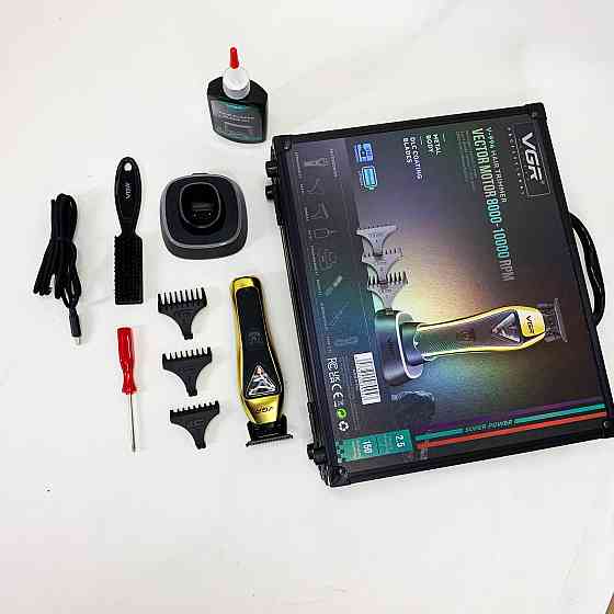 Машинка для стрижки волосся і потилиці VGR V-994, Професійна машинка для стрижки волосся з насадками YP-87 Івано-Франківськ