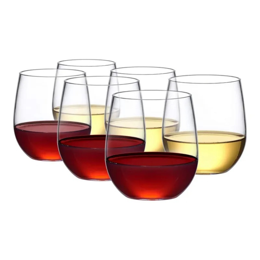 Набор пластиковых стаканов объём 350 мл - 6 шт для напитков праздничные,прочные,прозрачные для вечеринок Каменец-Подольский - изображение 4