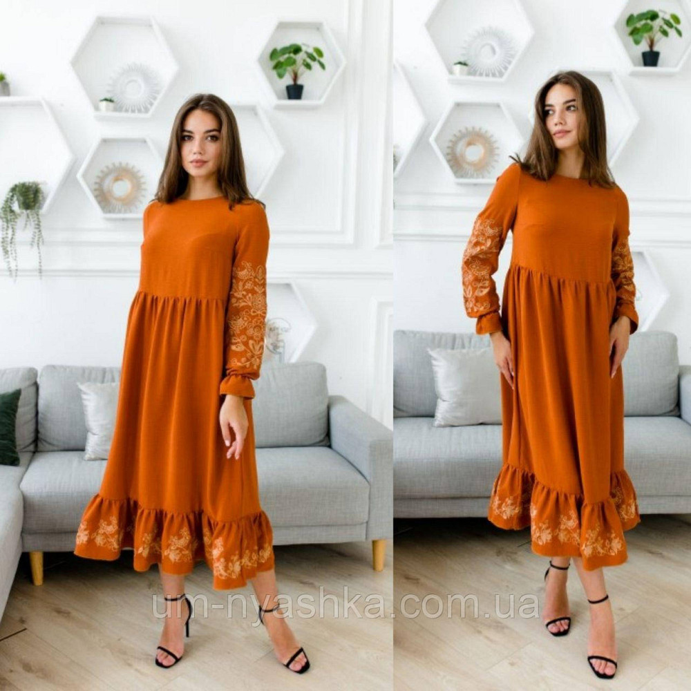 Жіноча вишита сукня, вишнева вишиванка жіноча Кривий Ріг - фото 10