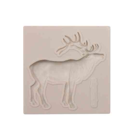 Молд силиконовый Лось 78 на 80 см серый Киев