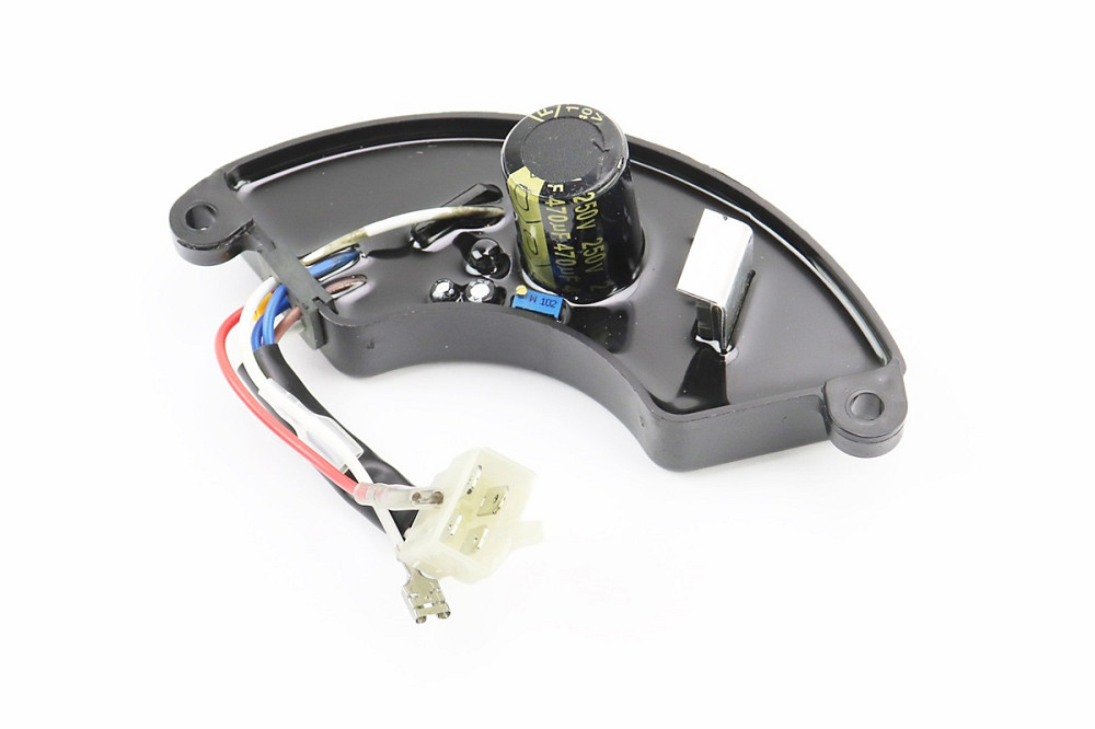 Реле напруги AVR однофазне 4-6кВт (корпус - сегмент, пластик, контакти - 2 "мама" + 4 "тато", 250V, 470µF) Київ - фото 1