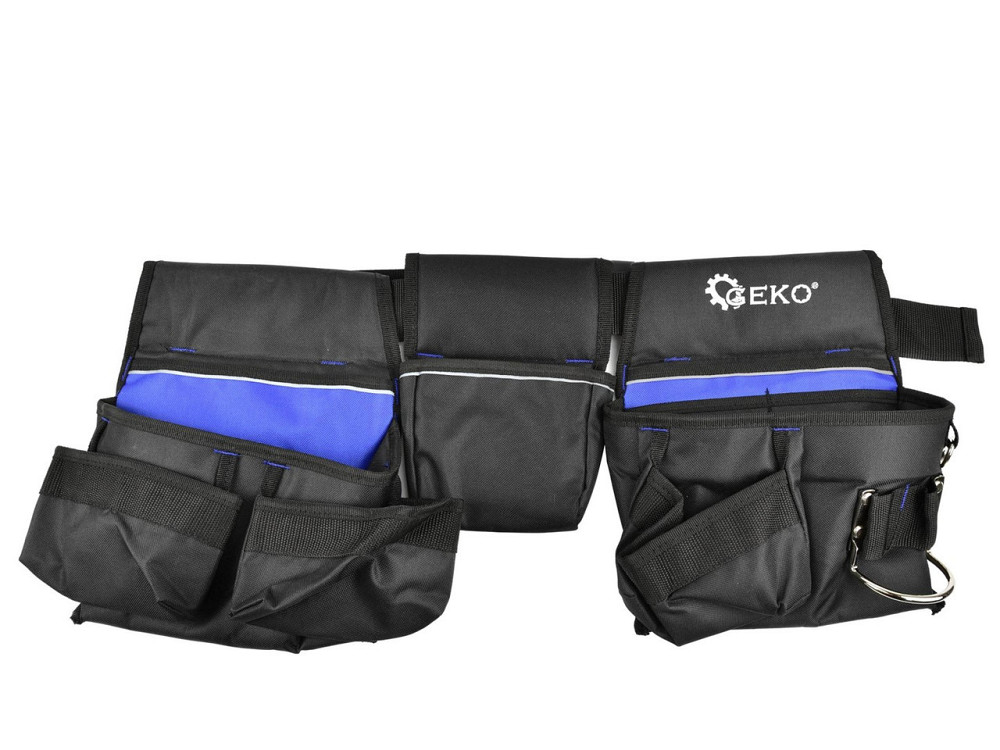 Пояс монтажника "GeKo" з трьома сумками для інстументів на 10 кишень Київ - фото 1