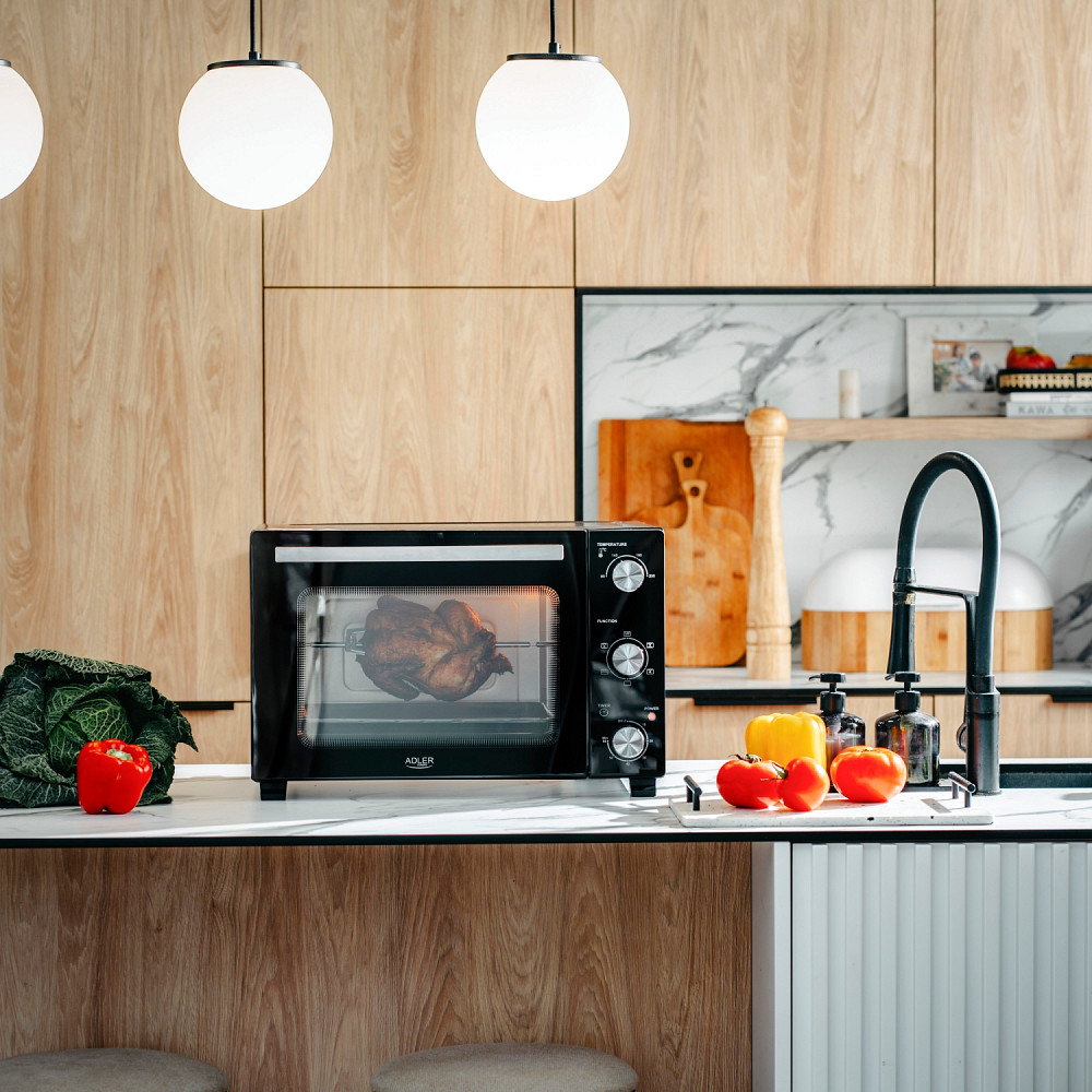 Електрична піч Adler AD 6025 1500Вт/ 35л /електроплита/ механічне керування/чорна Вінниця - фото 2