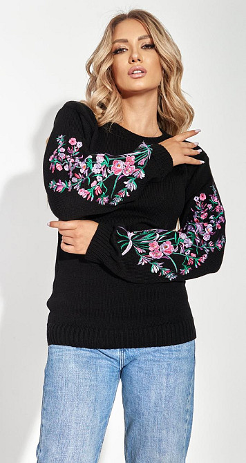 Светр з гарною вишивкою (46-48) Київ - фото 1