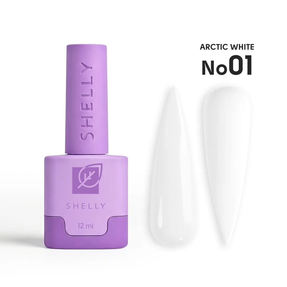 Гель-лак для ногтей 01 Arctic White Shelly 12 мл Киев - изображение 4