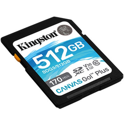 Карта пам&apos;яті Kingston 512GB SDXC class 10 UHS-I U3 Canvas Go Plus (SDG3/512GB) Вінниця - фото 2