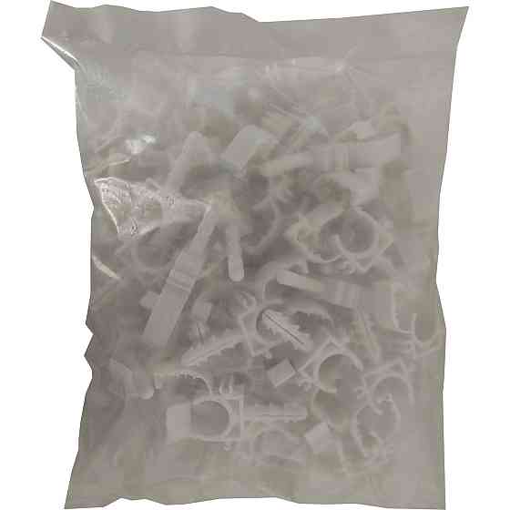 Клипса-дюбель с защелкой для крепления трубы Ø20мм (уп.100шт) (000027290) Киев