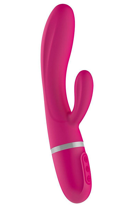 Вібратор-кролик Liebe Bend It Plus Cerise, гнучкий, 2 мотори, 10 режимів Sex Aura Київ - фото 1